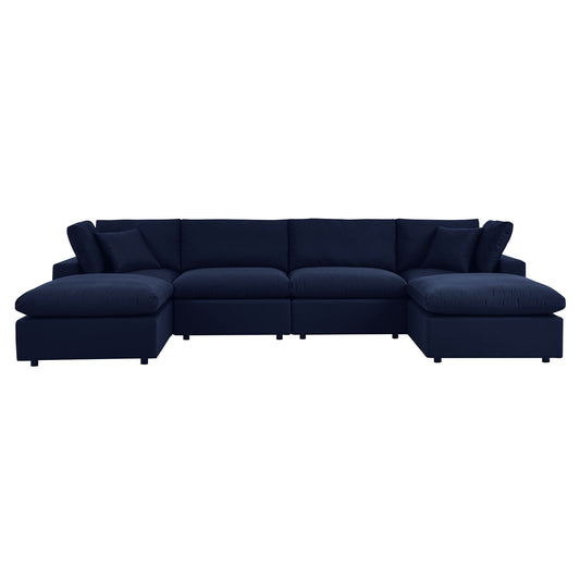 Commix 6-Piece Sunbrella Outdoor Patio Sectional Sofa by Modway