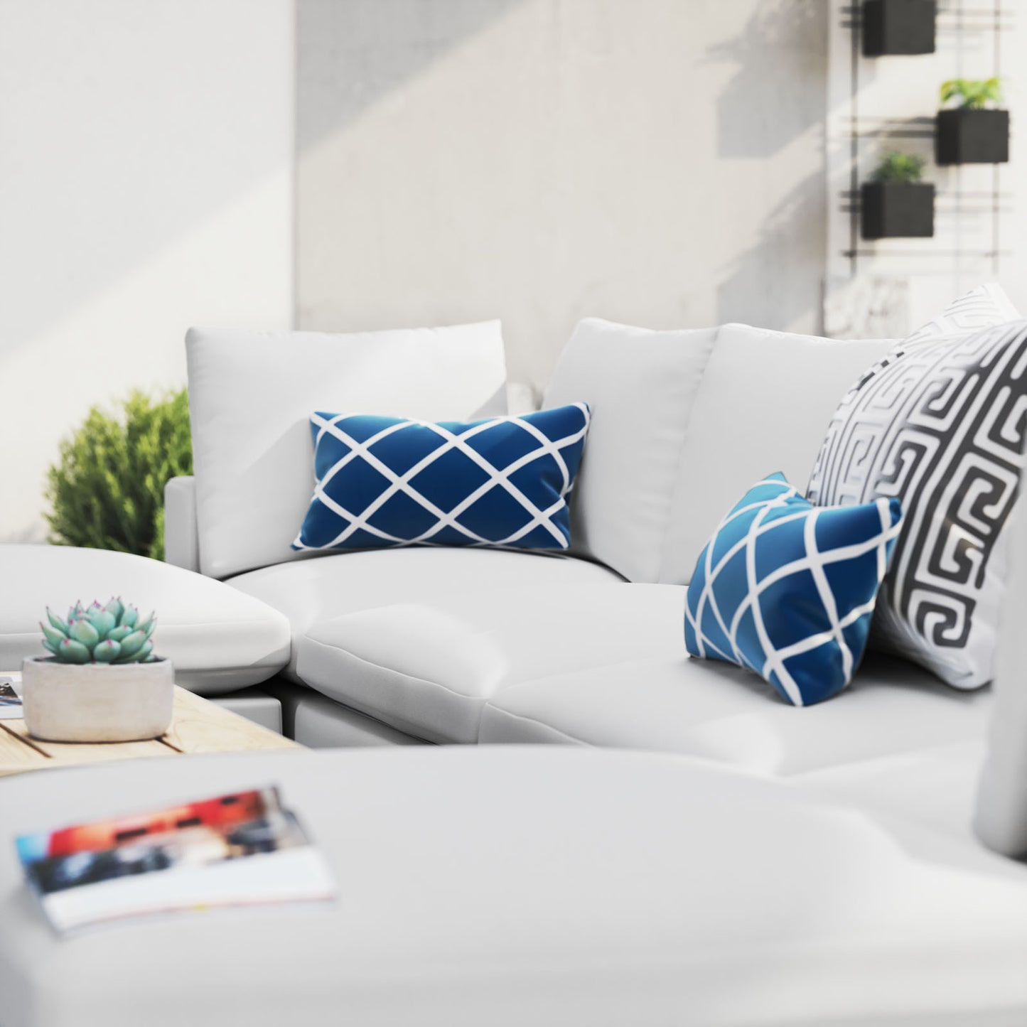Commix 6-Piece Sunbrella Outdoor Patio Sectional Sofa by Modway