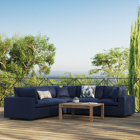 Commix 5-Piece Outdoor Patio Sectional Sofa by Modway
