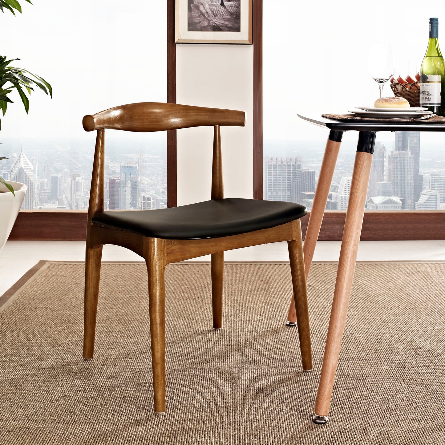 Tracy Dining Side Chair Black by Modway