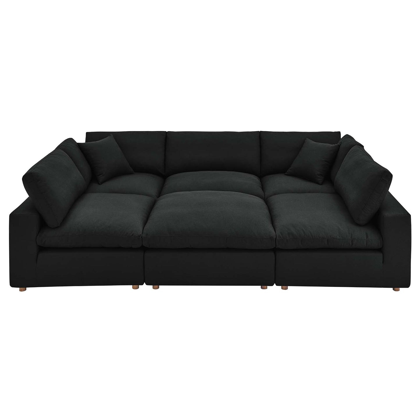 Commix Down Filled Overstuffed 6-Piece Sectional Sofa | Polyester by Modway