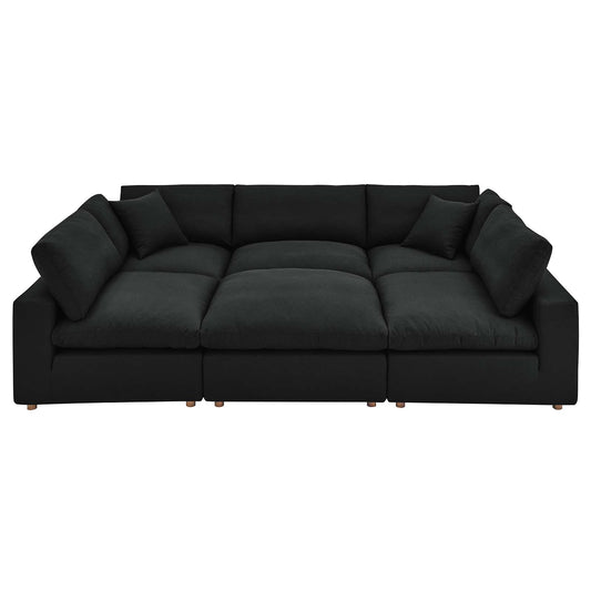 Commix Down Filled Overstuffed 6-Piece Sectional Sofa | Polyester by Modway