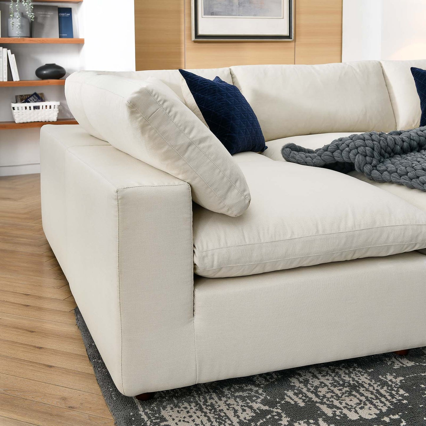Commix Down Filled Overstuffed 6-Piece Sectional Sofa | Polyester by Modway
