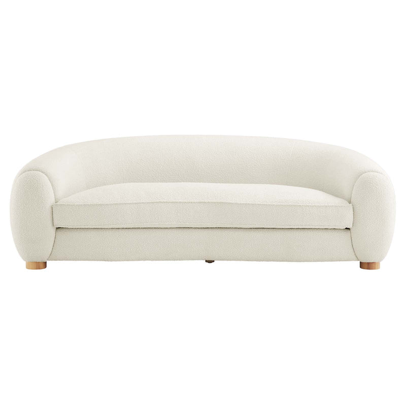 Abundant Boucle Upholstered Fabric Sofa by Modway