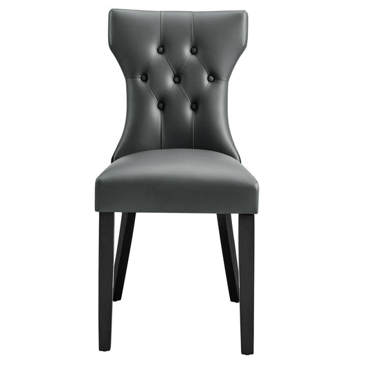 Silhouette Dining Vinyl Side Chair By Modway