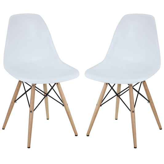 Pyramid Dining Side Chairs Set of 2 by Modway