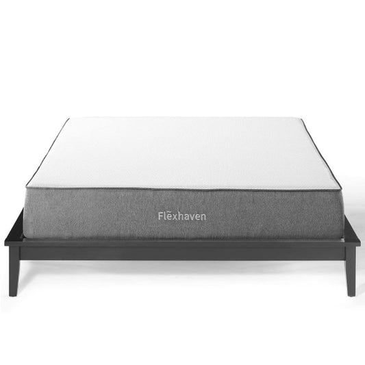 Flexhaven 10" Queen Memory mattress in White by Modway