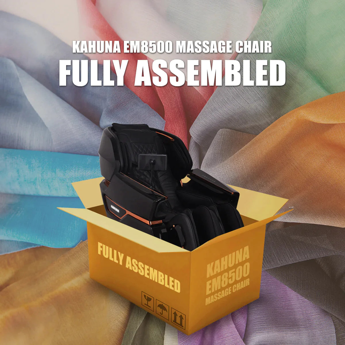 Kahuna Massage Chair Heated Full Body 4D EM-8500 Brown