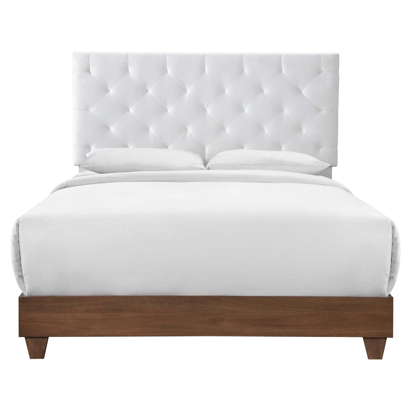 Rhiannon Diamond Tufted Upholstered Performance Velvet Queen Bed by Modway