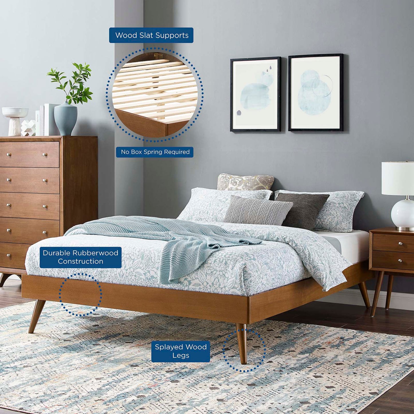 Margo Twin Wood Platform Bed Frame by Modway