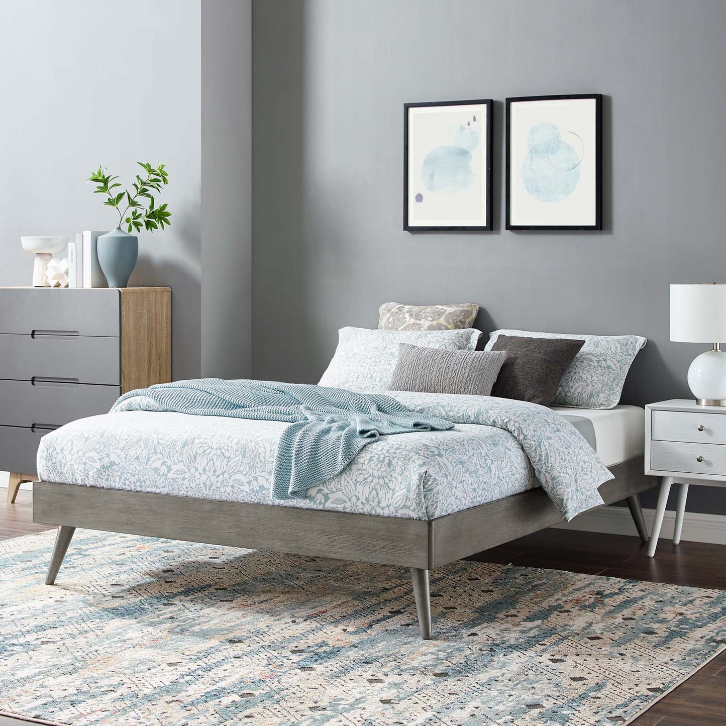 Margo King Wood Platform Bed Frame by Modway