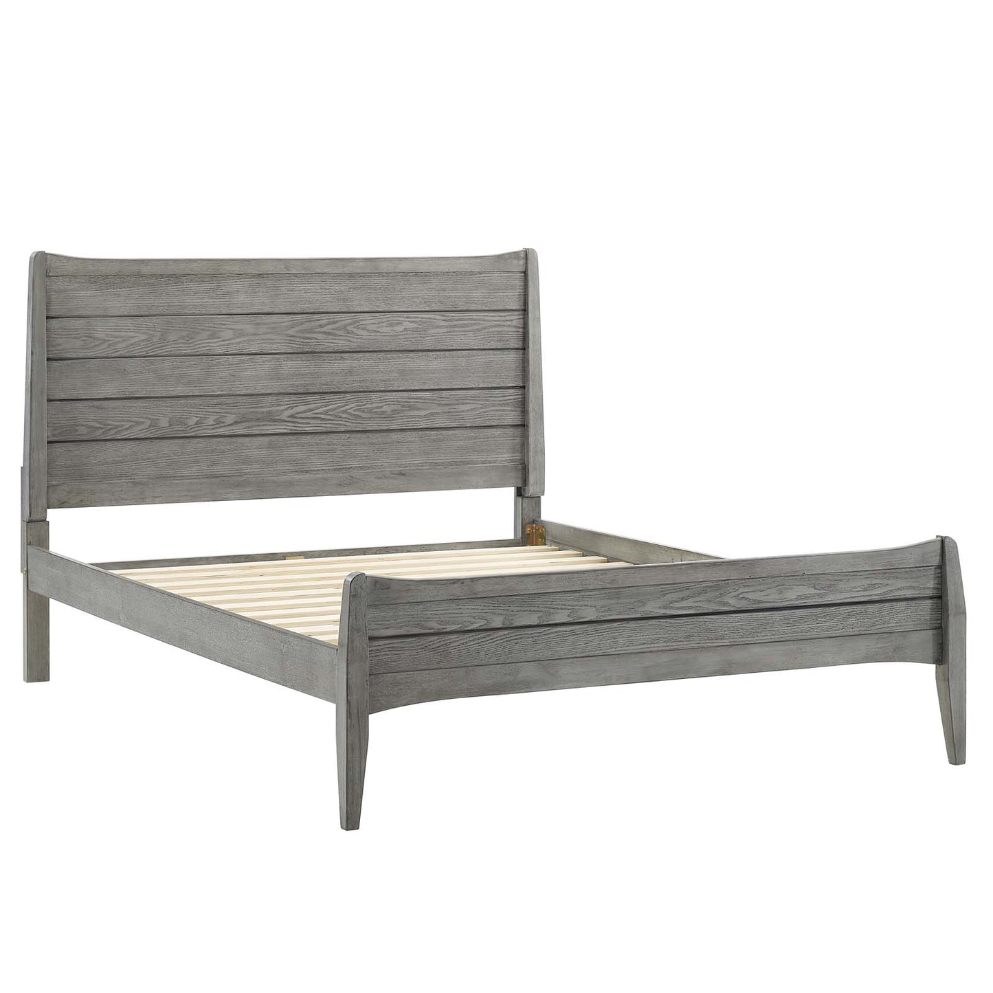 Georgia Queen Wood Platform Bed Gray by Modway