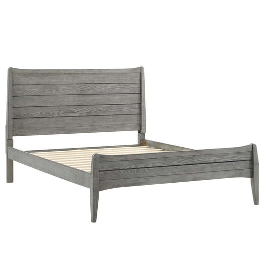 Georgia Queen Wood Platform Bed Gray by Modway