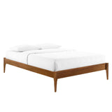 June Full Wood Platform Bed Frame Walnut by Modway