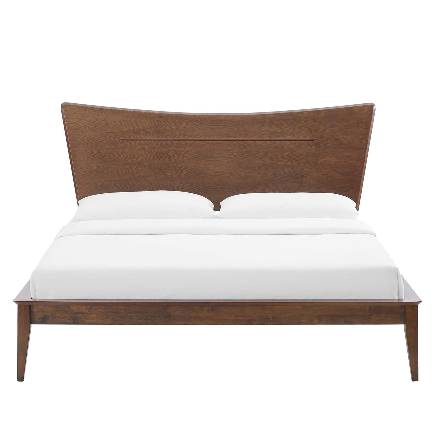 Astra Full Wood Platform Bed Walnut by Modway