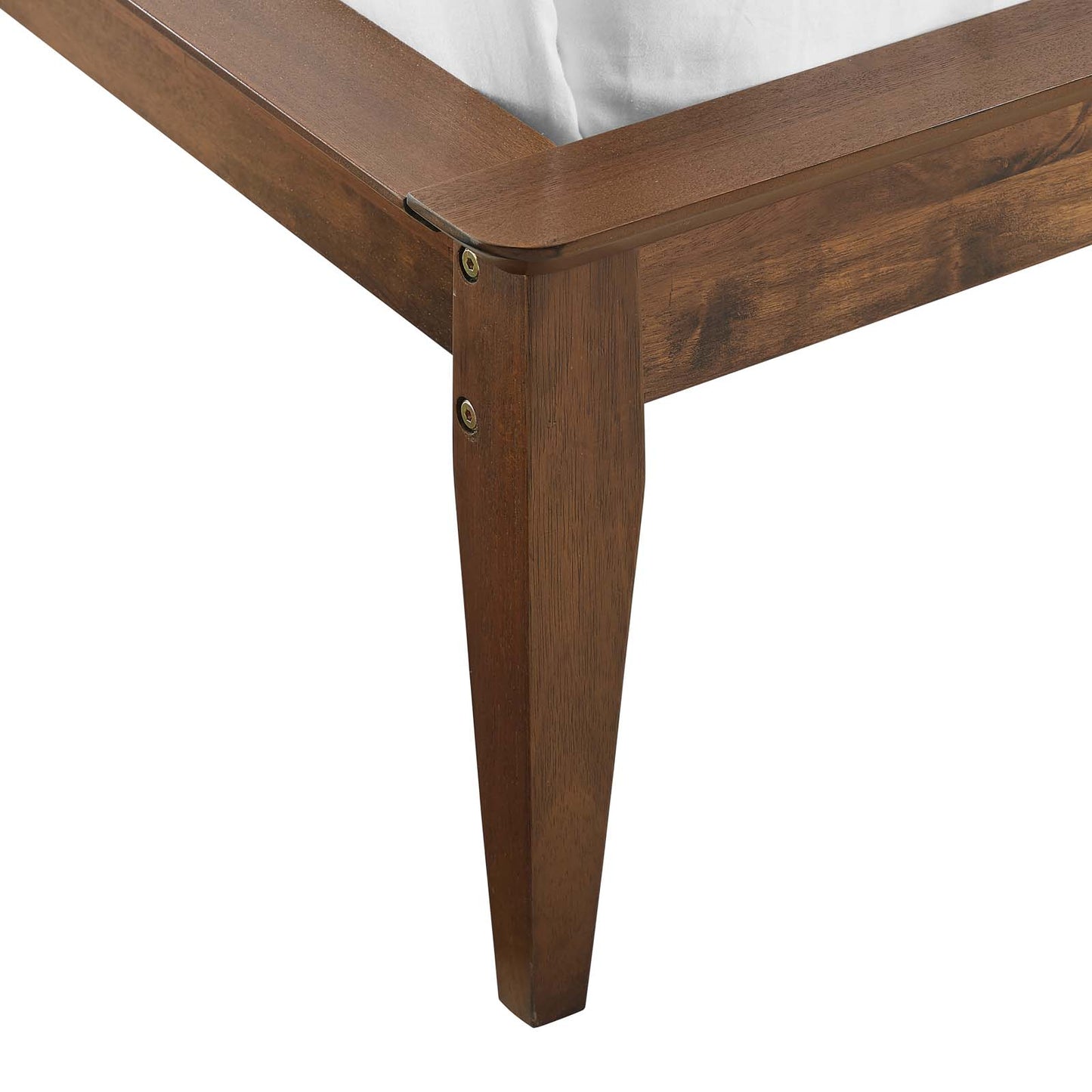 Astra King Wood Platform Bed Walnut by Modway