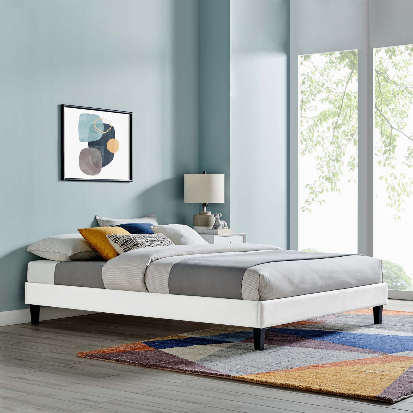 Reign Full Performance Velvet Platform Bed Frame by Modway