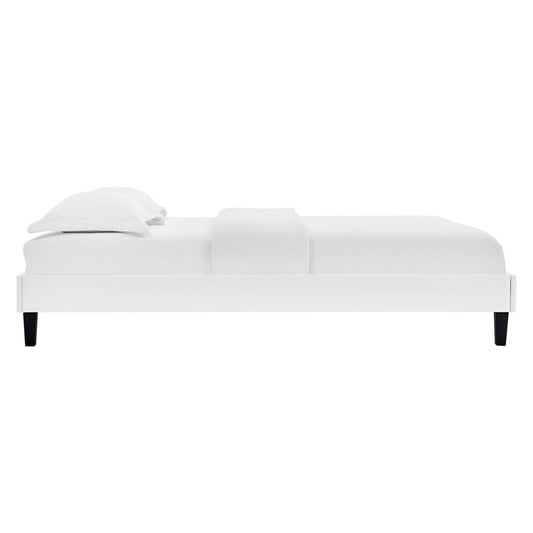 Reign Queen Performance Velvet Platform Bed Frame by Modway