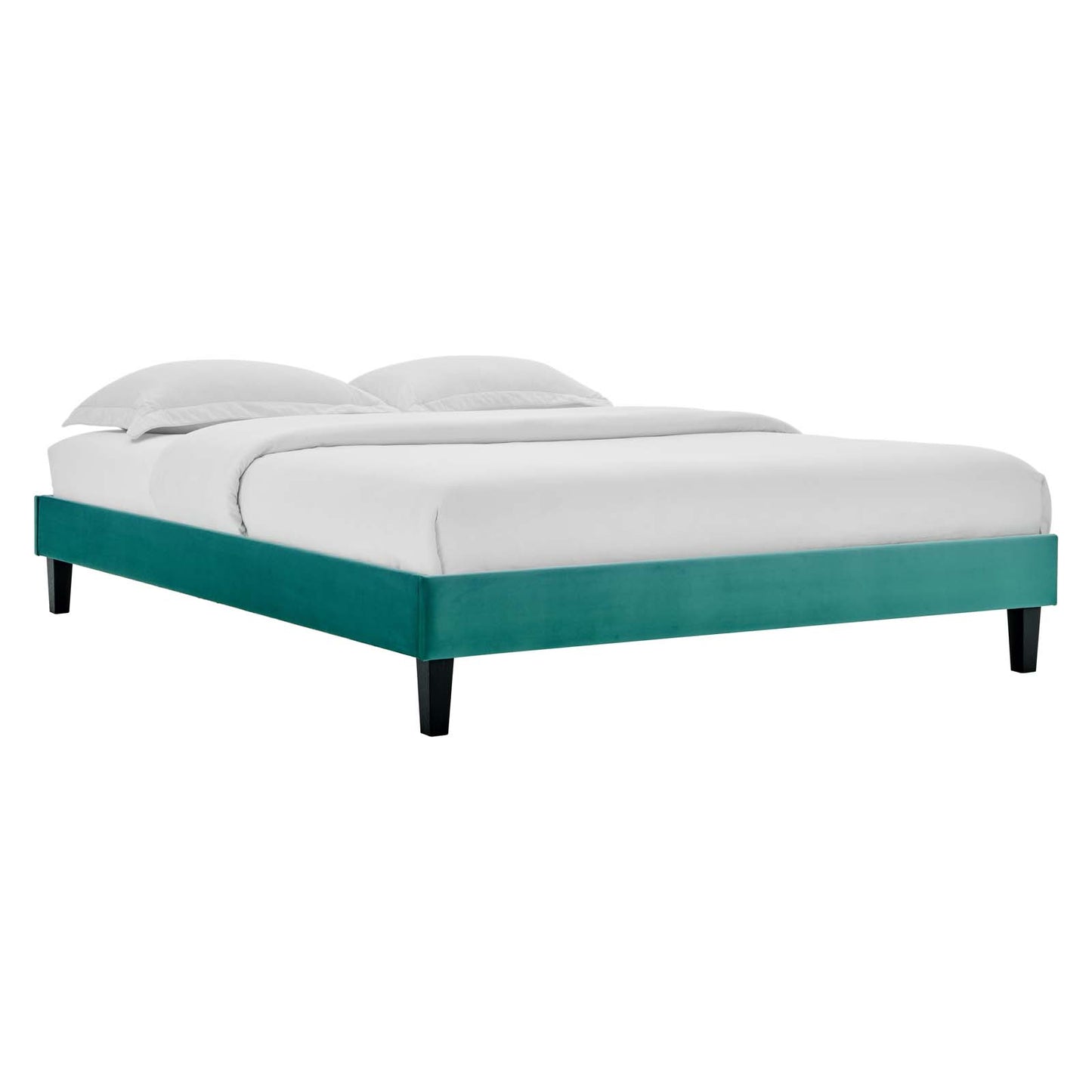 Reign King Performance Velvet Platform Bed Frame by Modway