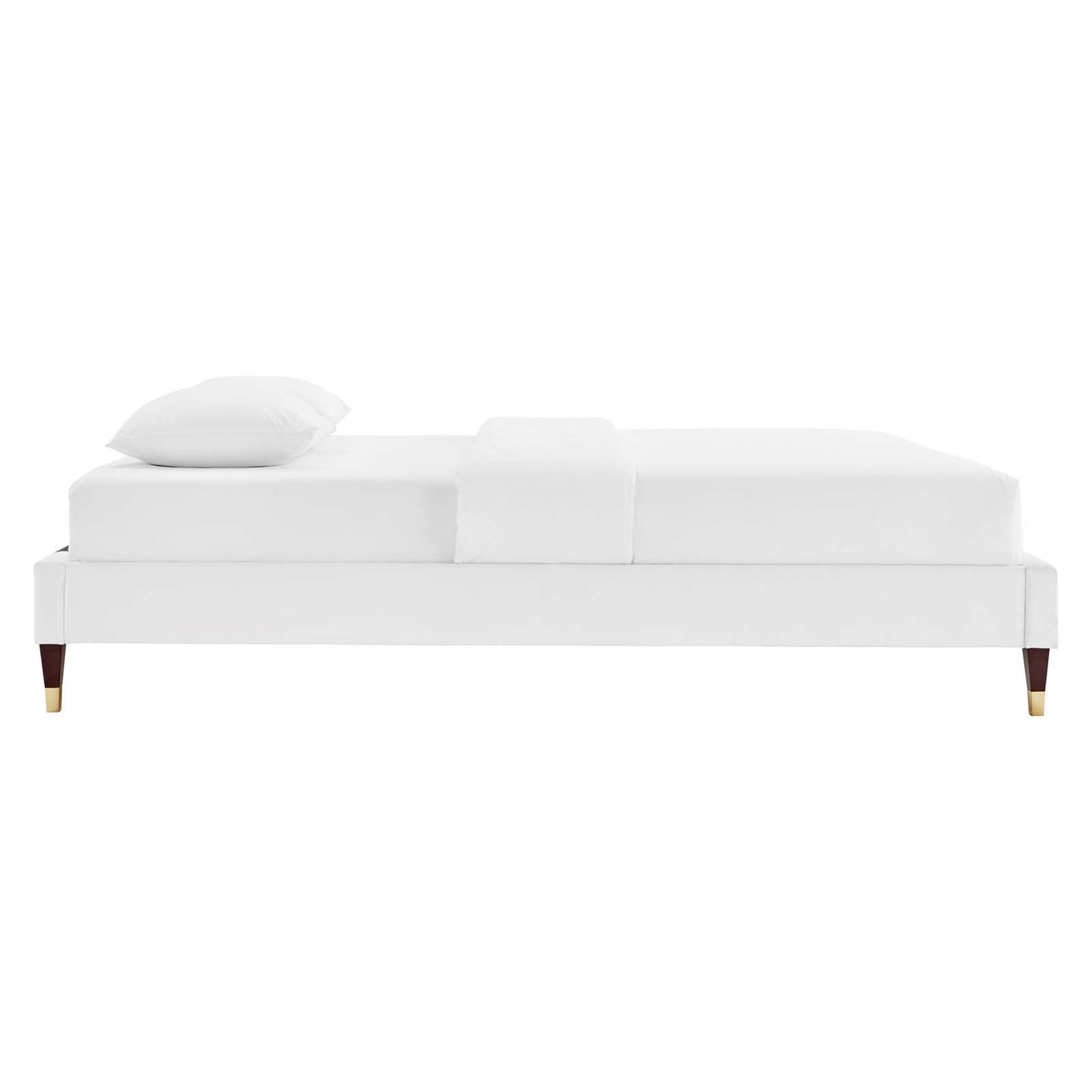Harlow Twin Performance Velvet Platform Bed Frame by Modway