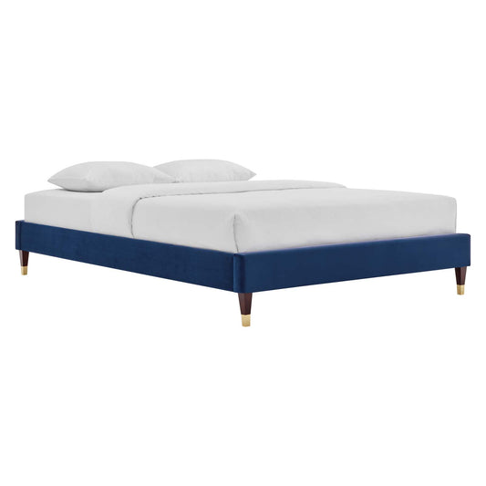 Harlow King Performance Velvet Platform Bed Frame by Modway