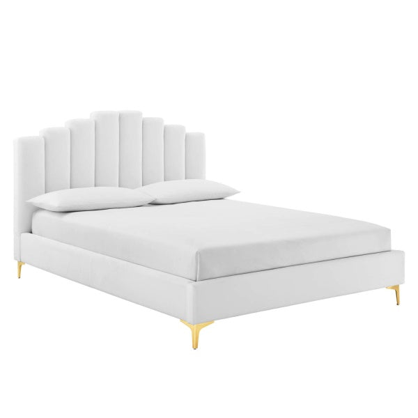 Olivia Queen Performance Velvet Platform Bed by Modway