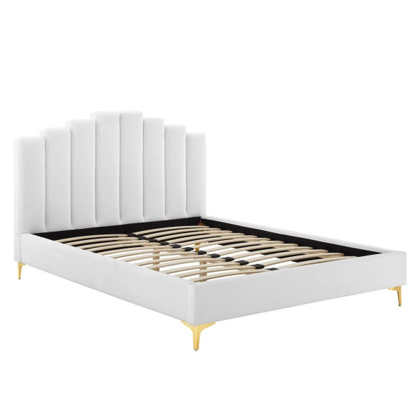 Olivia Queen Performance Velvet Platform Bed by Modway