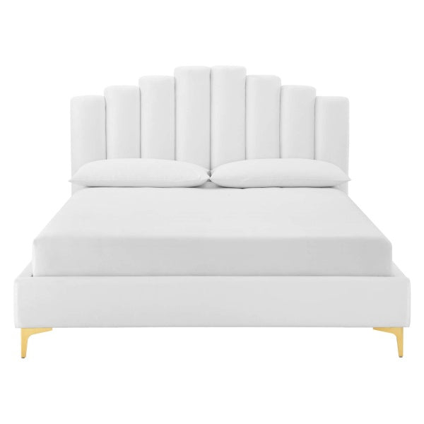 Olivia Queen Performance Velvet Platform Bed by Modway