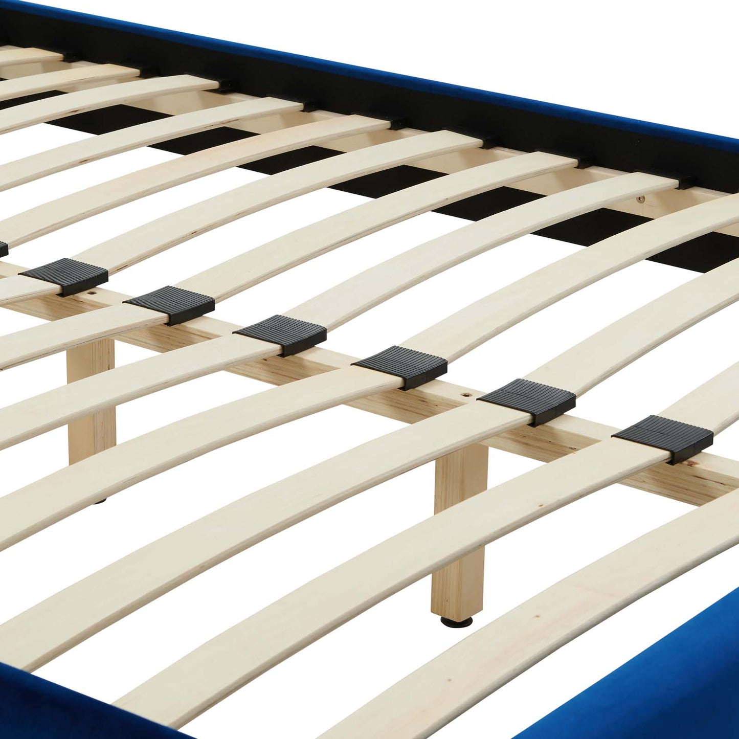 Sutton King Performance Velvet Bed Frame Navy by Modway