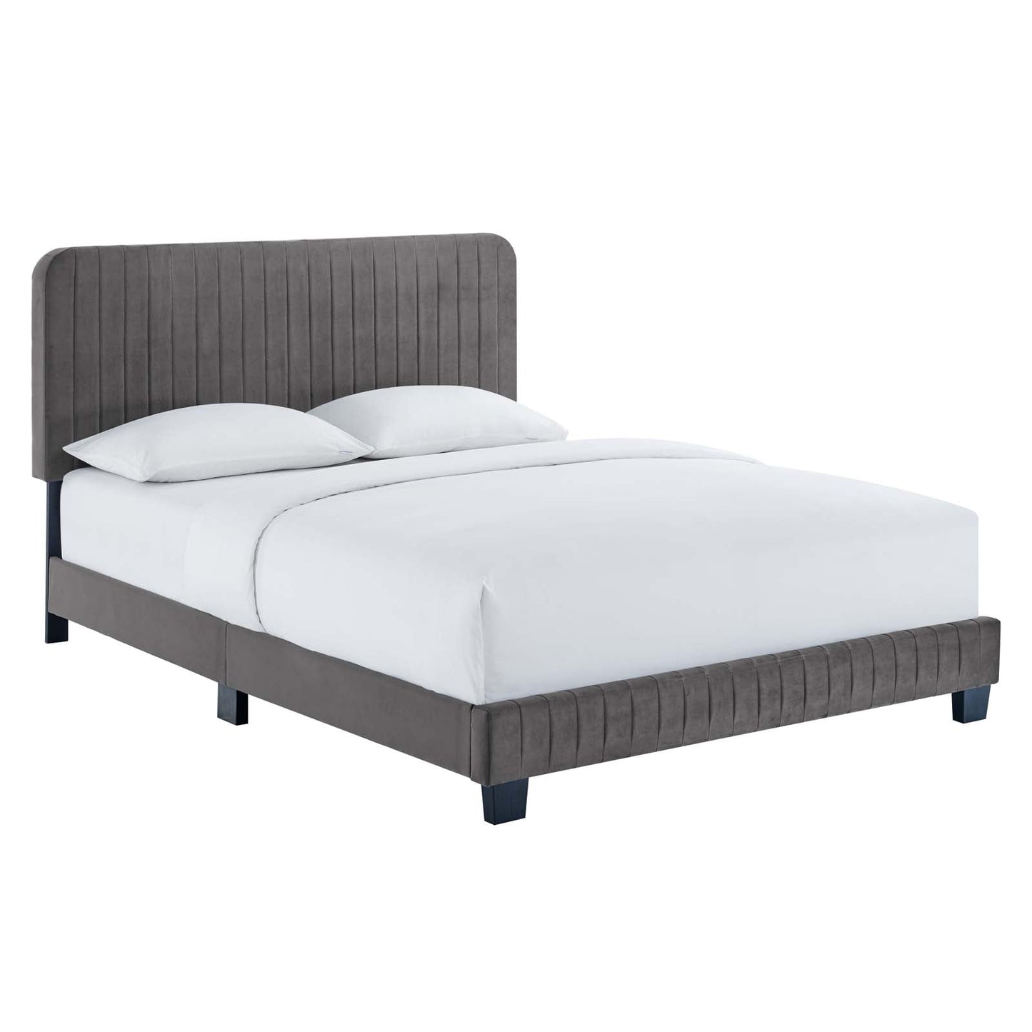 Celine Channel Tufted Performance Velvet Full Platform Bed by Modway