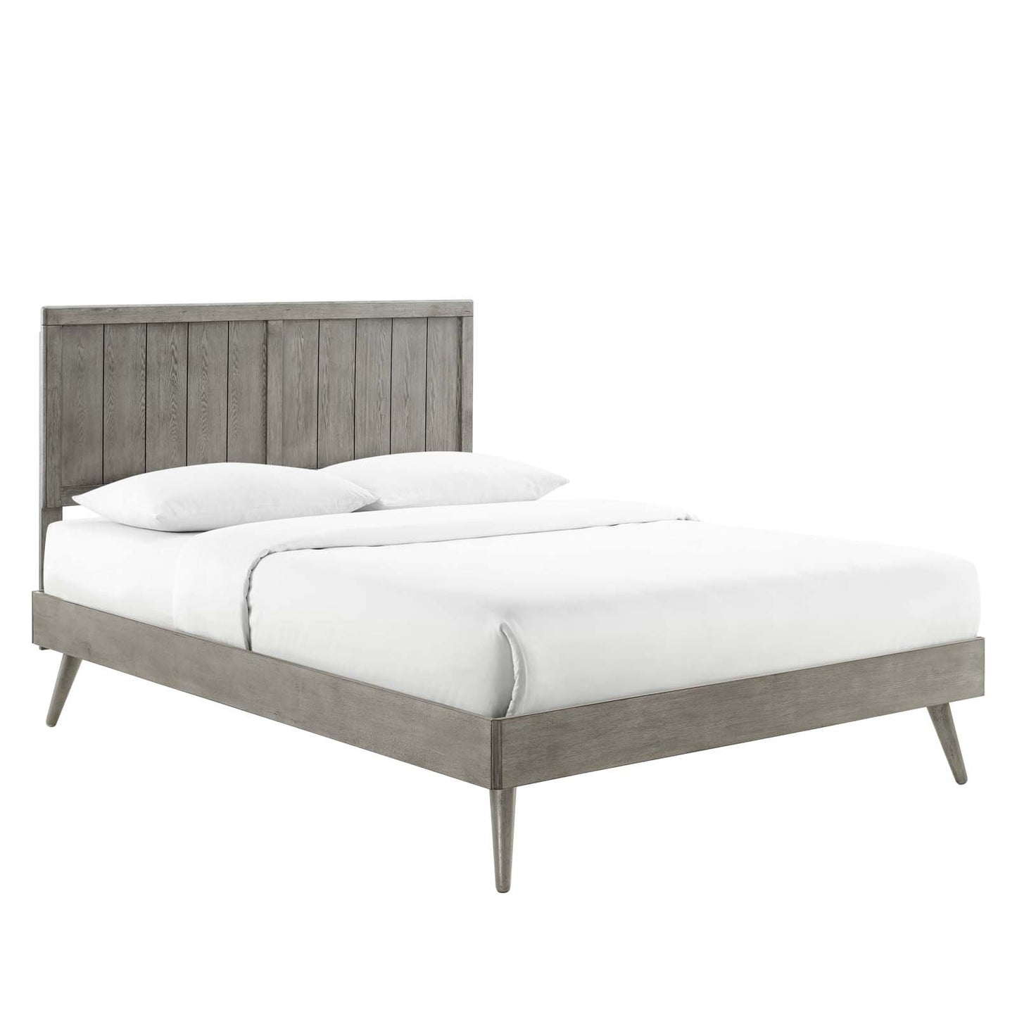 Alana Queen Wood Platform Bed With Splayed Legs by Modway