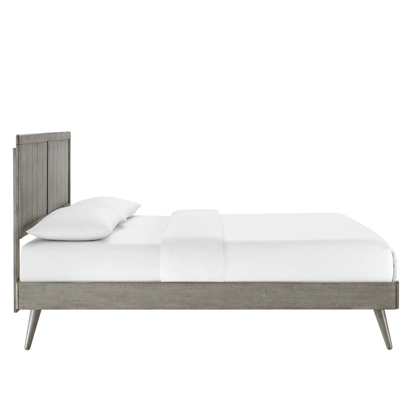 Alana Queen Wood Platform Bed With Splayed Legs by Modway