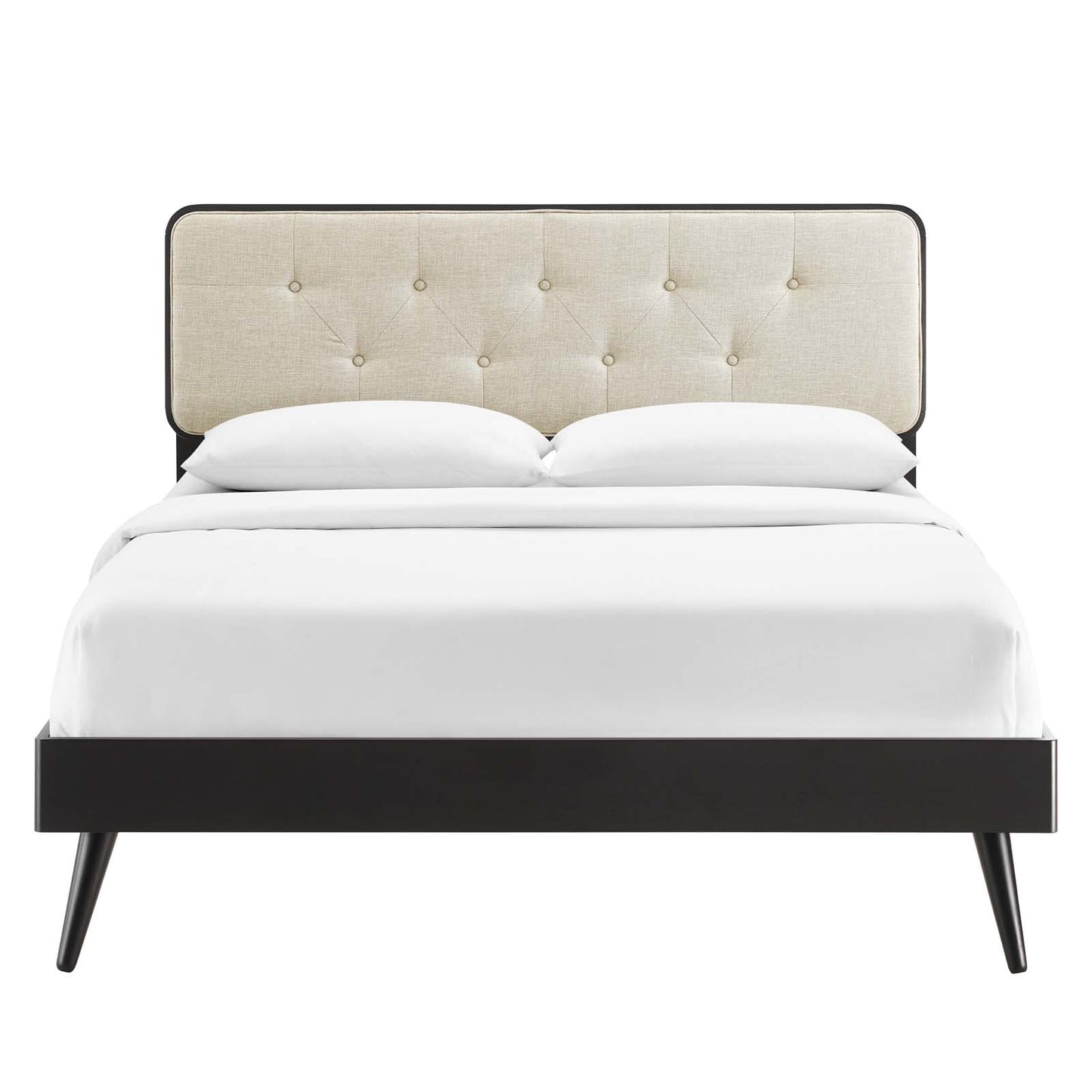 Bridgette Queen Wood Platform Bed With Splayed Legs by Modway