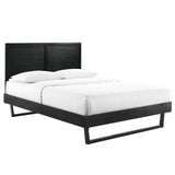 Marlee King Wood Platform Bed With Angular Frame by Modway