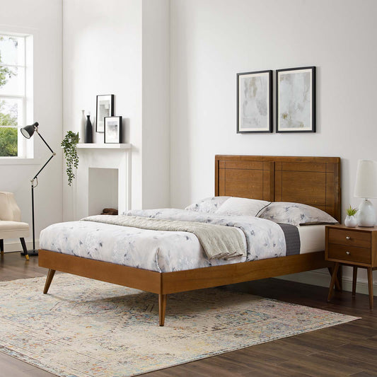 Marlee King Wood Platform Bed With Splayed Legs by Modway