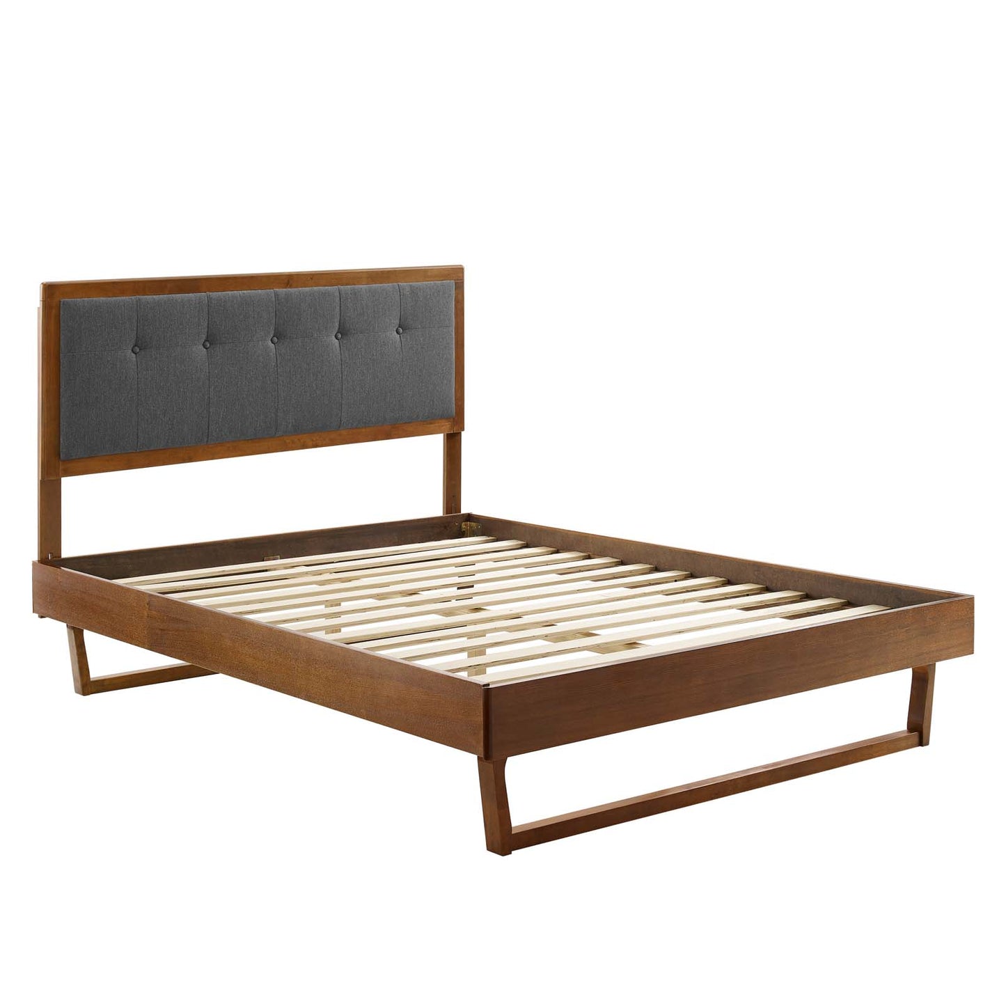 Willow King Wood Platform Bed With Angular Frame by Modway