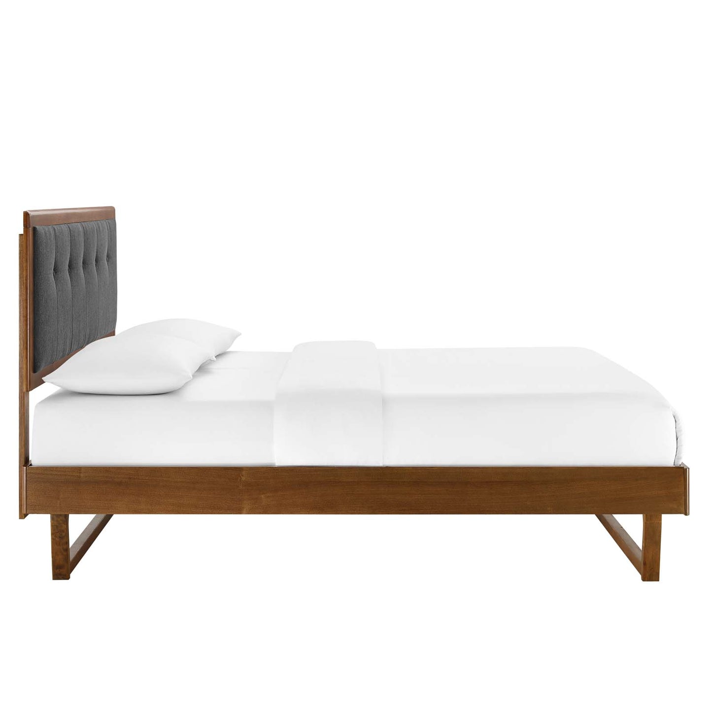Willow King Wood Platform Bed With Angular Frame by Modway