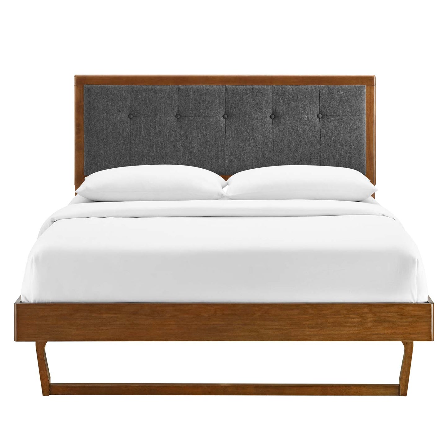 Willow King Wood Platform Bed With Angular Frame by Modway