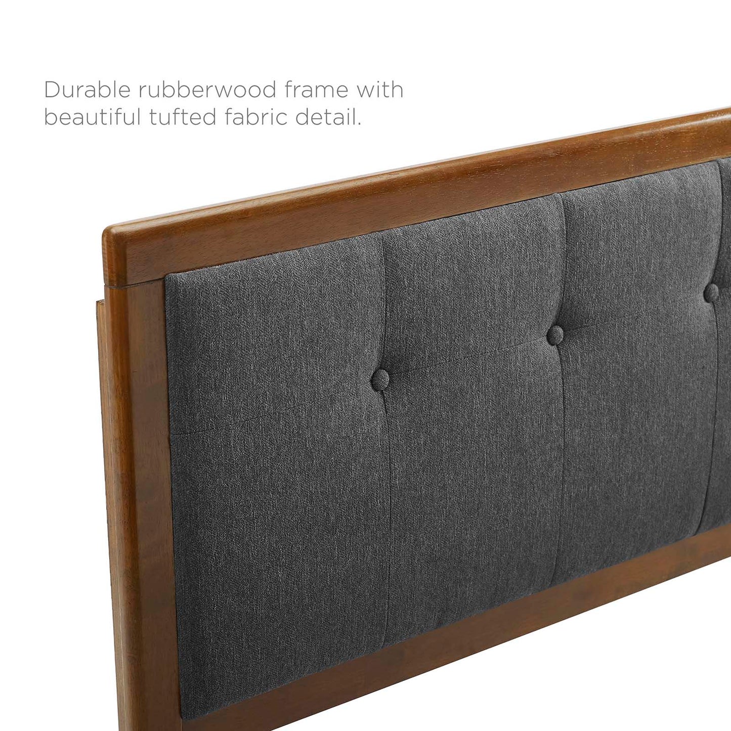 Willow King Wood Platform Bed With Angular Frame by Modway