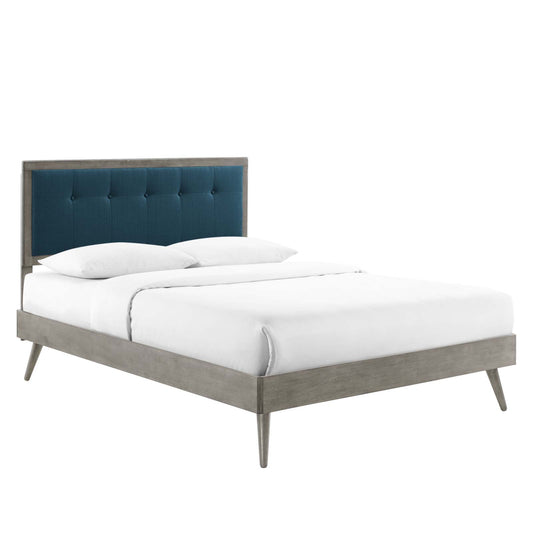 Willow Full Wood Platform Bed With Splayed Legs by Modway