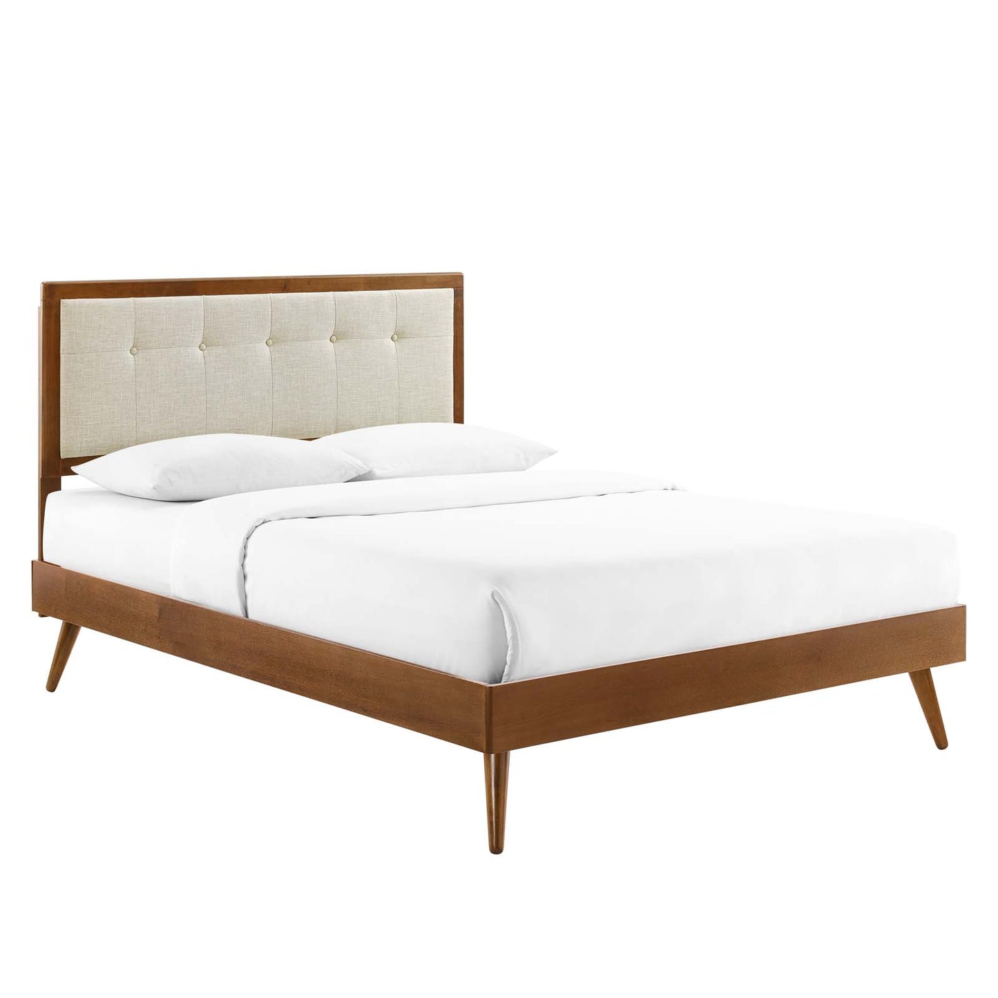 Willow King Wood Platform Bed With Splayed Legs by Modway