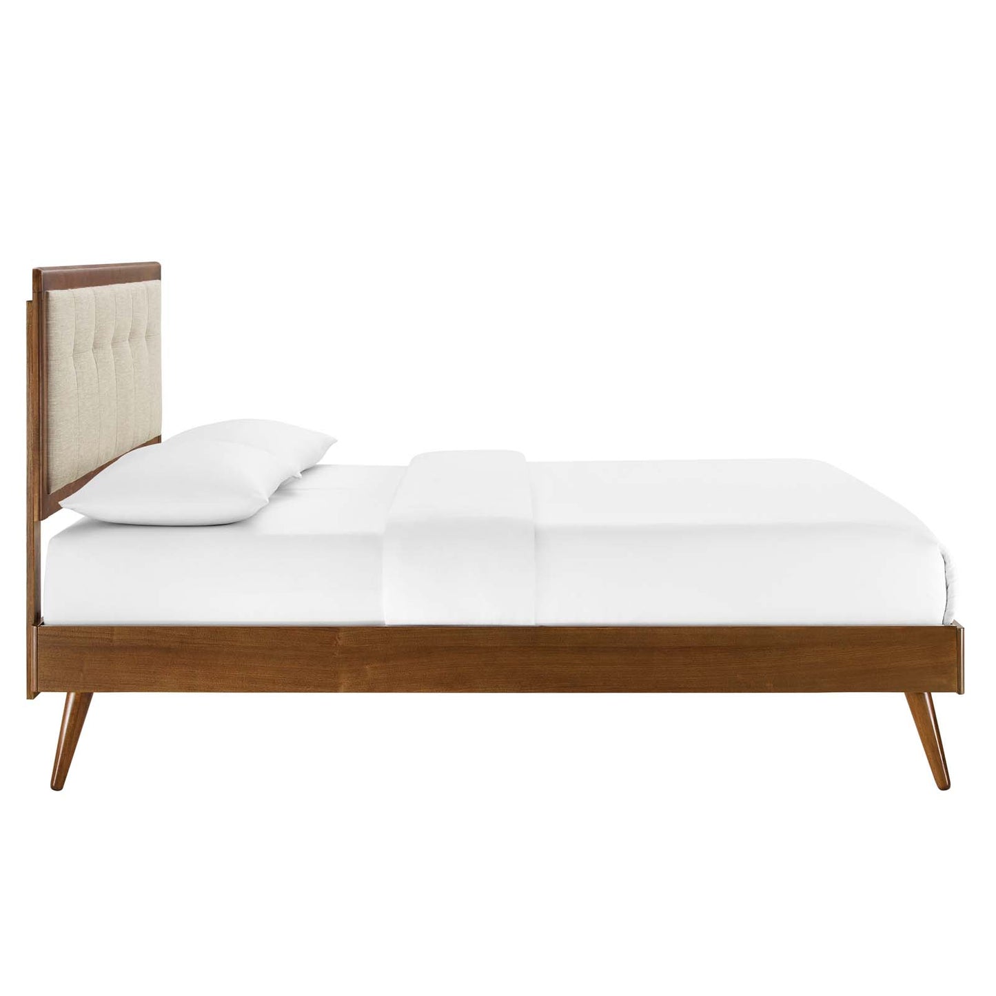 Willow King Wood Platform Bed With Splayed Legs by Modway