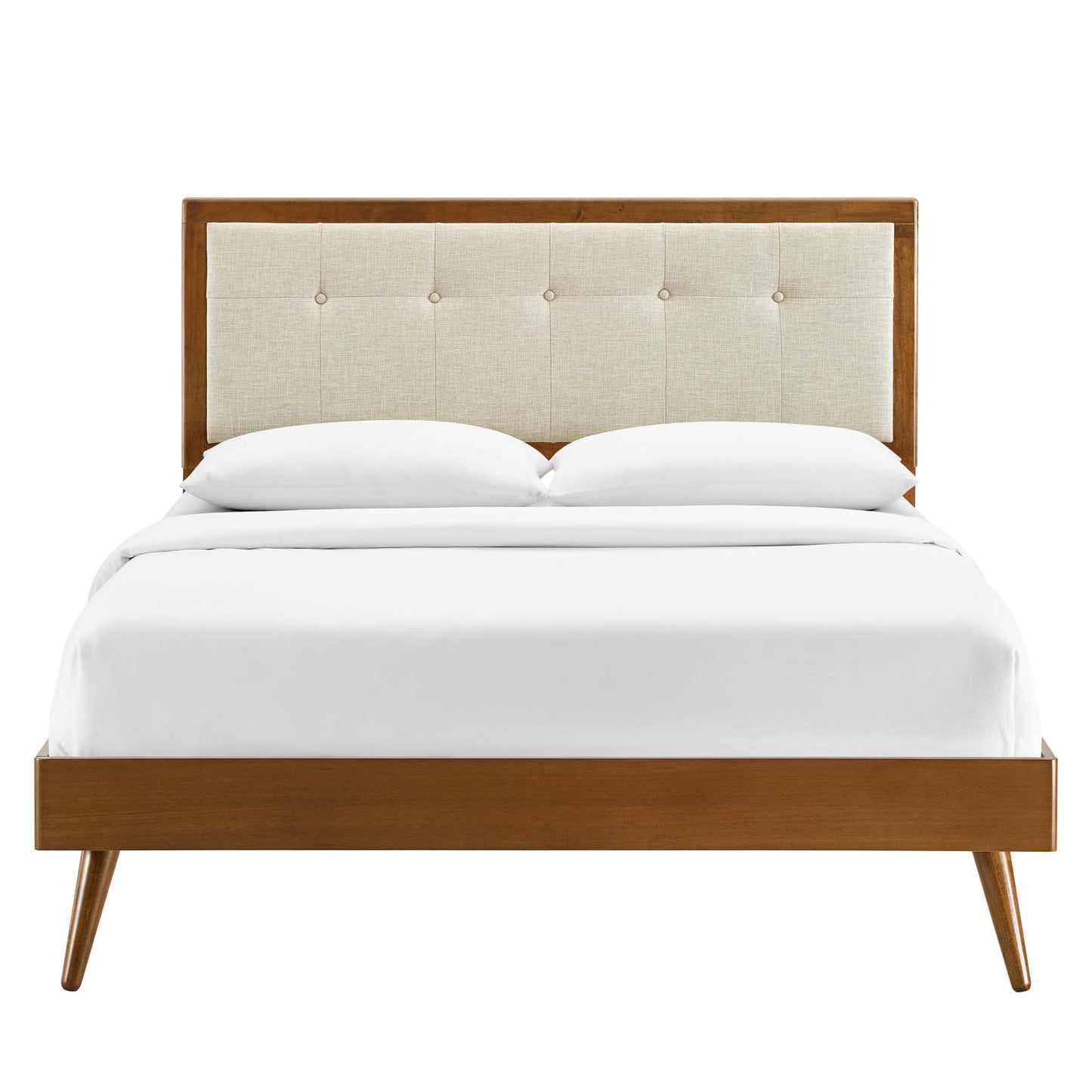 Willow Twin Wood Platform Bed With Splayed Legs by Modway