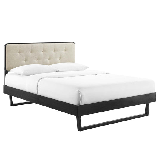 Bridgette King Wood Platform Bed With Angular Frame by Modway