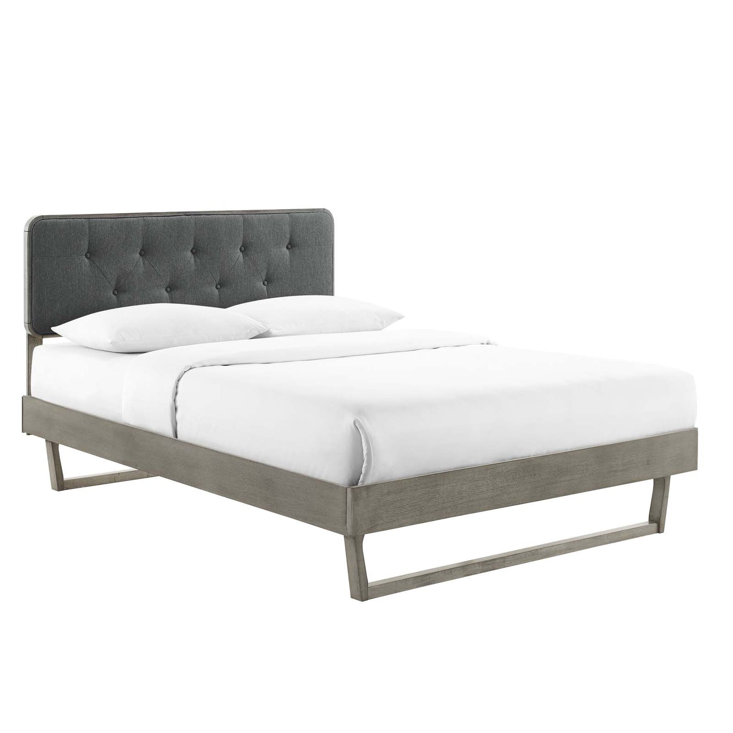 Bridgette King Wood Platform Bed With Angular Frame by Modway