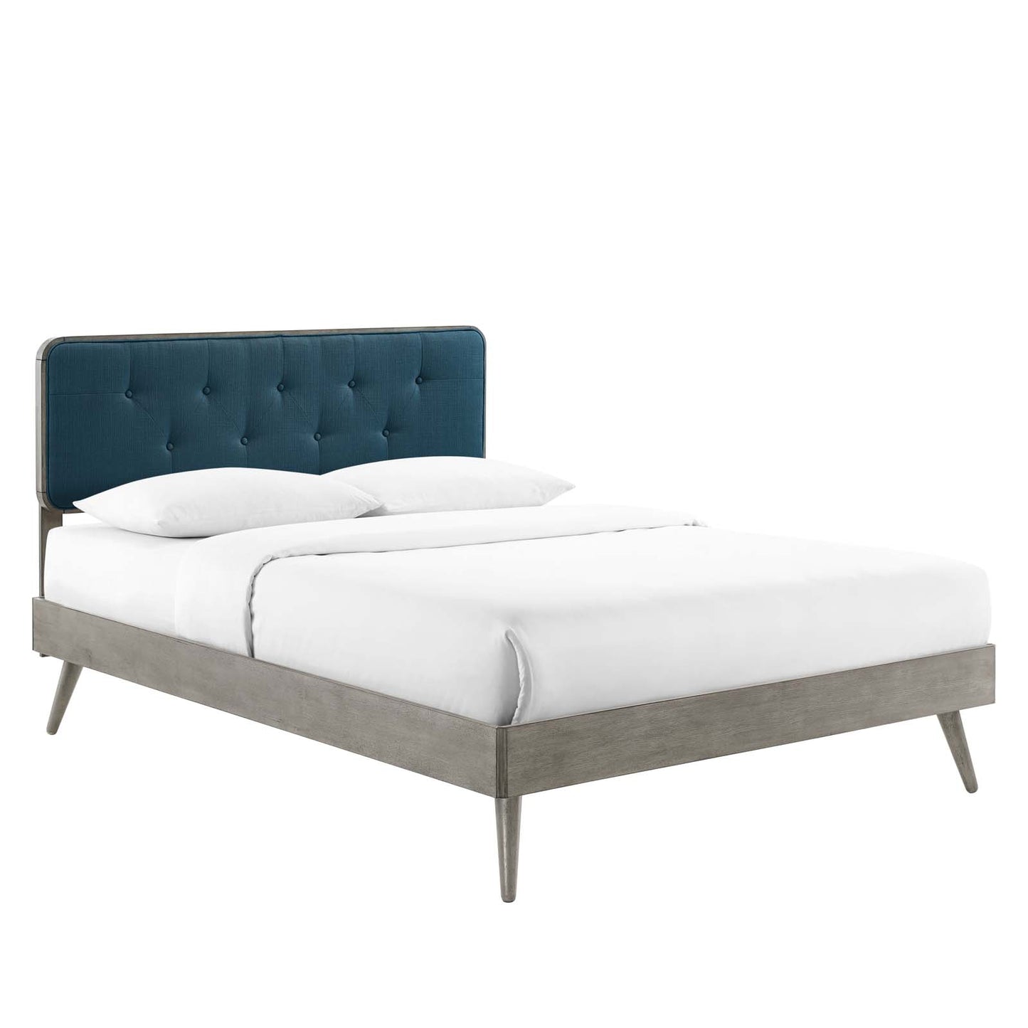 Bridgette Full Wood Platform Bed With Splayed Legs by Modway