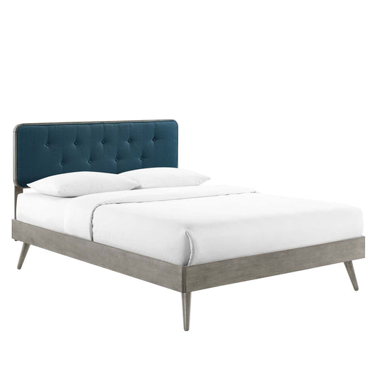 Bridgette Full Wood Platform Bed With Splayed Legs by Modway
