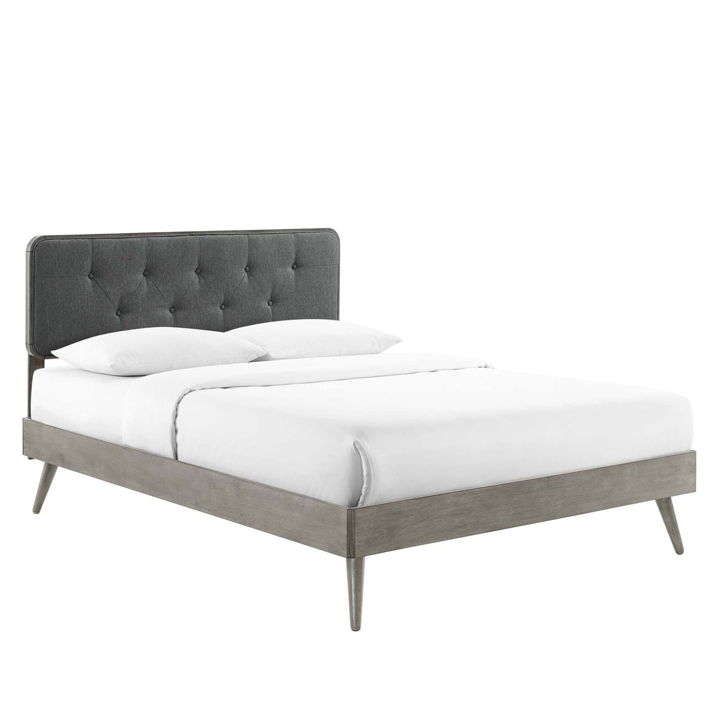 Bridgette Full Wood Platform Bed With Splayed Legs by Modway