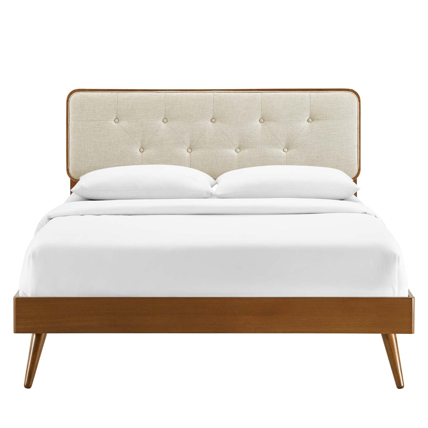 Bridgette Full Wood Platform Bed With Splayed Legs by Modway