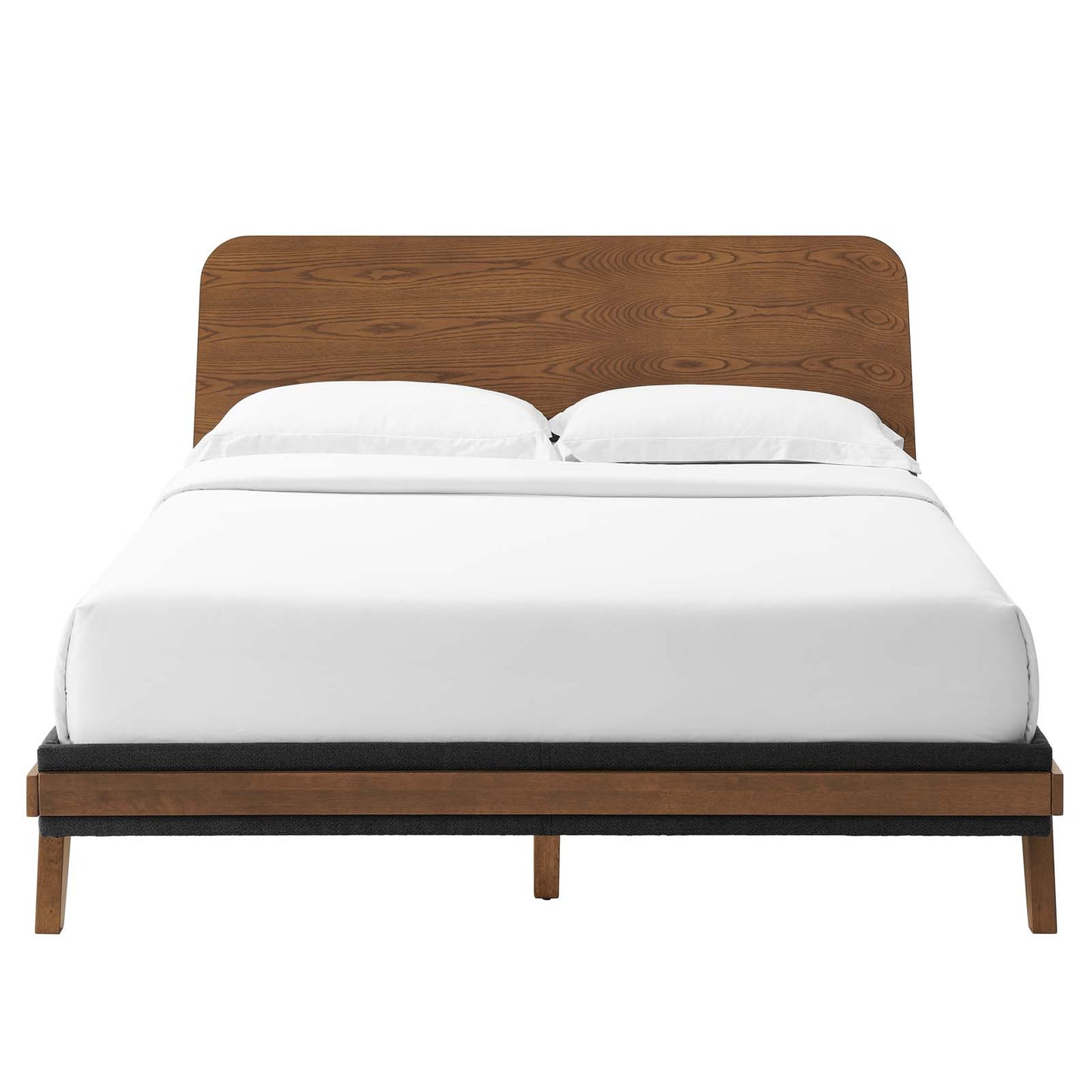 Dylan Queen Platform Bed in Walnut by Modway